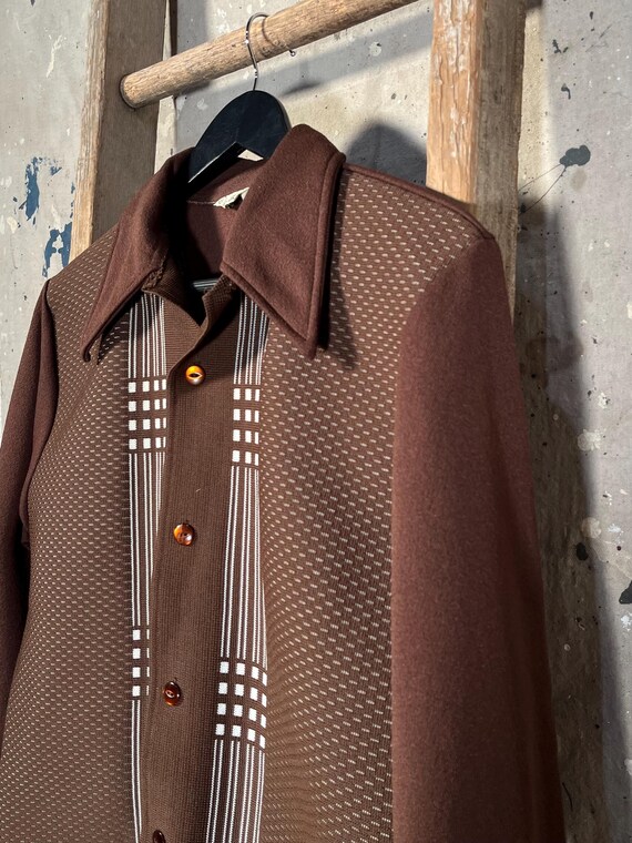 Rockabilly ‘60s Patterned Button Down Shirt by Ga… - image 4