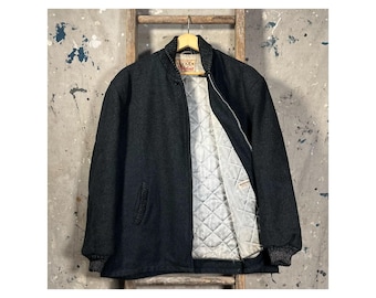 1950s Lakeland Clicker Jacket Gray Wool sz 50