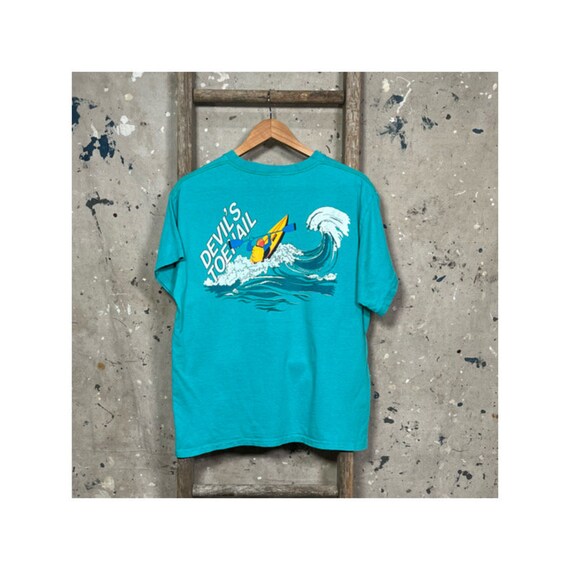 80s Adidas Kayak T-shirt Devils Toenail - Etsy
