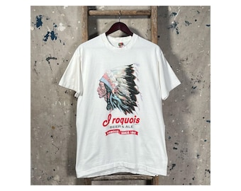 1990s Iroquois Brewing T-shirt Beer and Ale