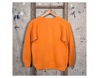 Orange Fade 1960s Raglan Sweatshirt