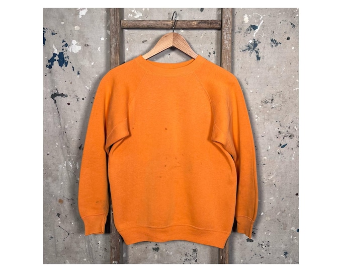 Orange Fade 1960s Raglan Sweatshirt