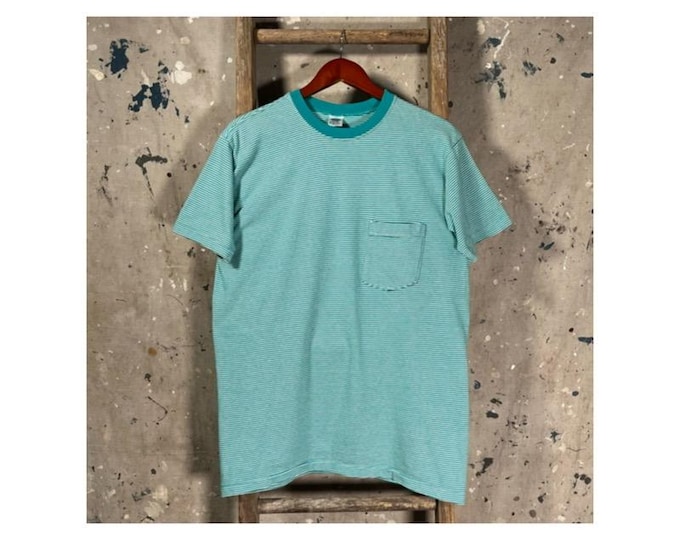 1980s Surf Stripe Pocket T shirt