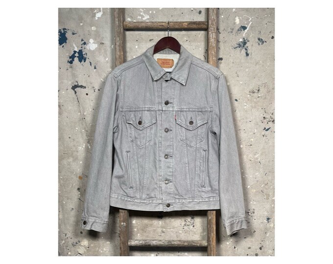 1980s Levi's Trucker Jacket Gray