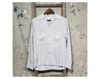 Mcgregor 1940s Rayon Loop Collar Shirt - Etsy