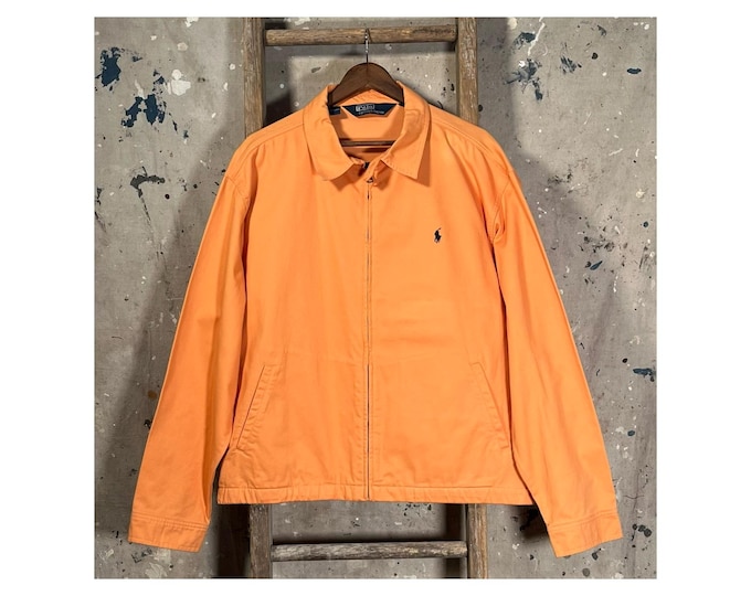 Orange '90s Polo Ralph Lauren Harrington Jacket