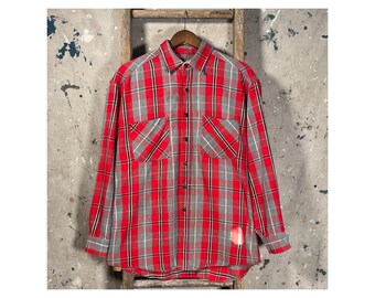 1990s Woven Flannel Shirt