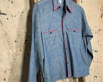 1950s Hercules Chambray Embroidered - Etsy