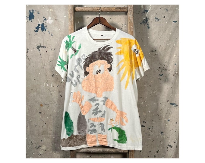 Hand Painted 1980s 'Surf's Up' T-Shirt