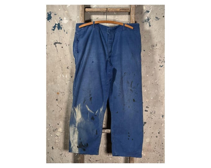 Sun Bleached Herringbone Twill Trousers