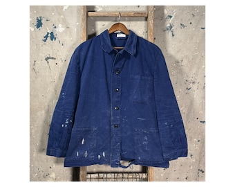 Paint Splatter 1980s Euro Chore Coat HBT