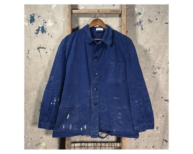 Paint Splatter 1980s Euro Chore Coat HBT