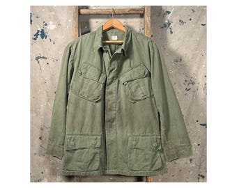 Distressed 1960s Slant Pocket Jacket Vietnam