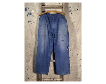 Patchwork Herringbone Twill Trousers