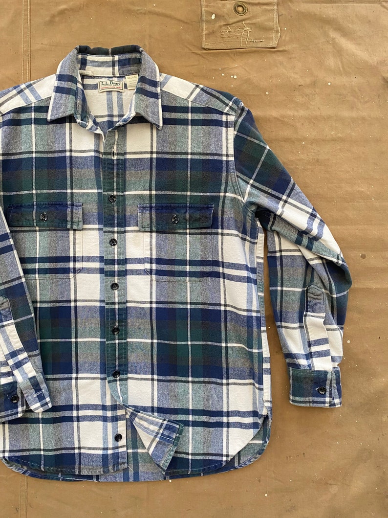 Plaid '80s LL Bean Chamois Shirt USA | Etsy