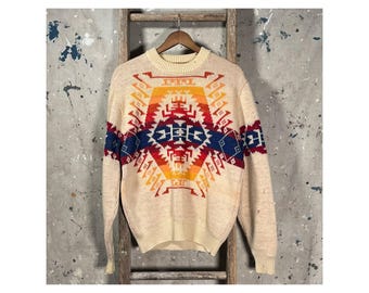 Suéter estilo western de Pendleton de la década de 1970