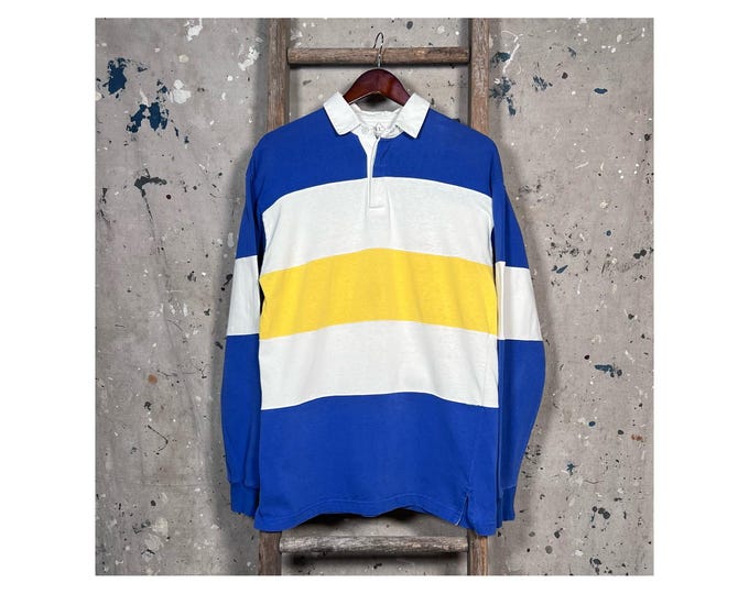 Color Block '90s Stripe Rugby Shirt