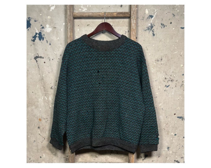 Distressed 80s LL Bean Sweater Made in Norway