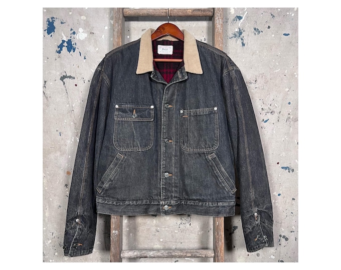Black Denim '90s Polo Ralph Lauren Trucker Jacket USA