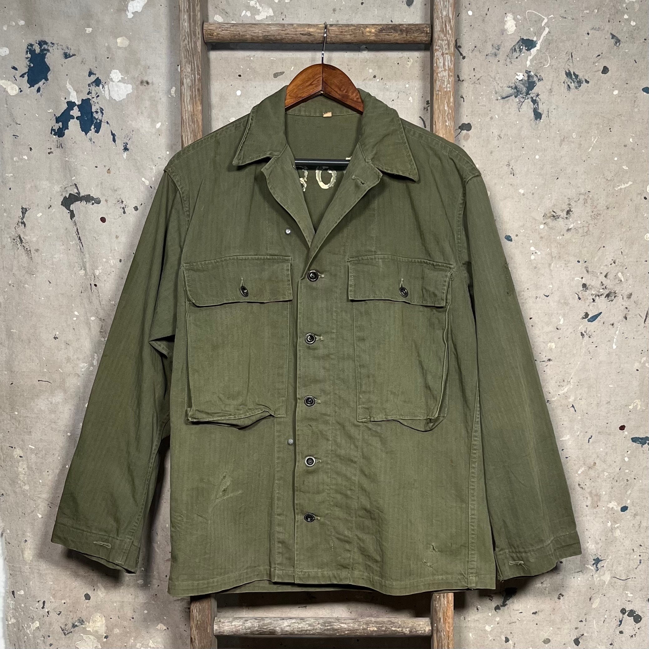 1940s ARMY M-43 HBT Shirt Early Plain Buttons - Etsy 1940s ARMY M-43 HBT Shirt Early Plain Buttons - Etsy