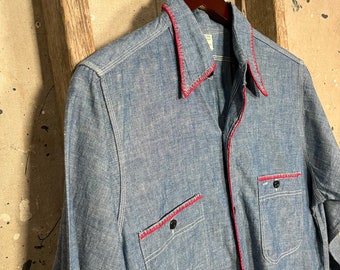 1950s Hercules Chambray Embroidered - Etsy