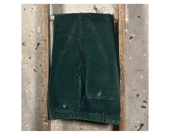 Polo Ralph Lauren '90s Corduroy Pants Green  Wide Wale USA