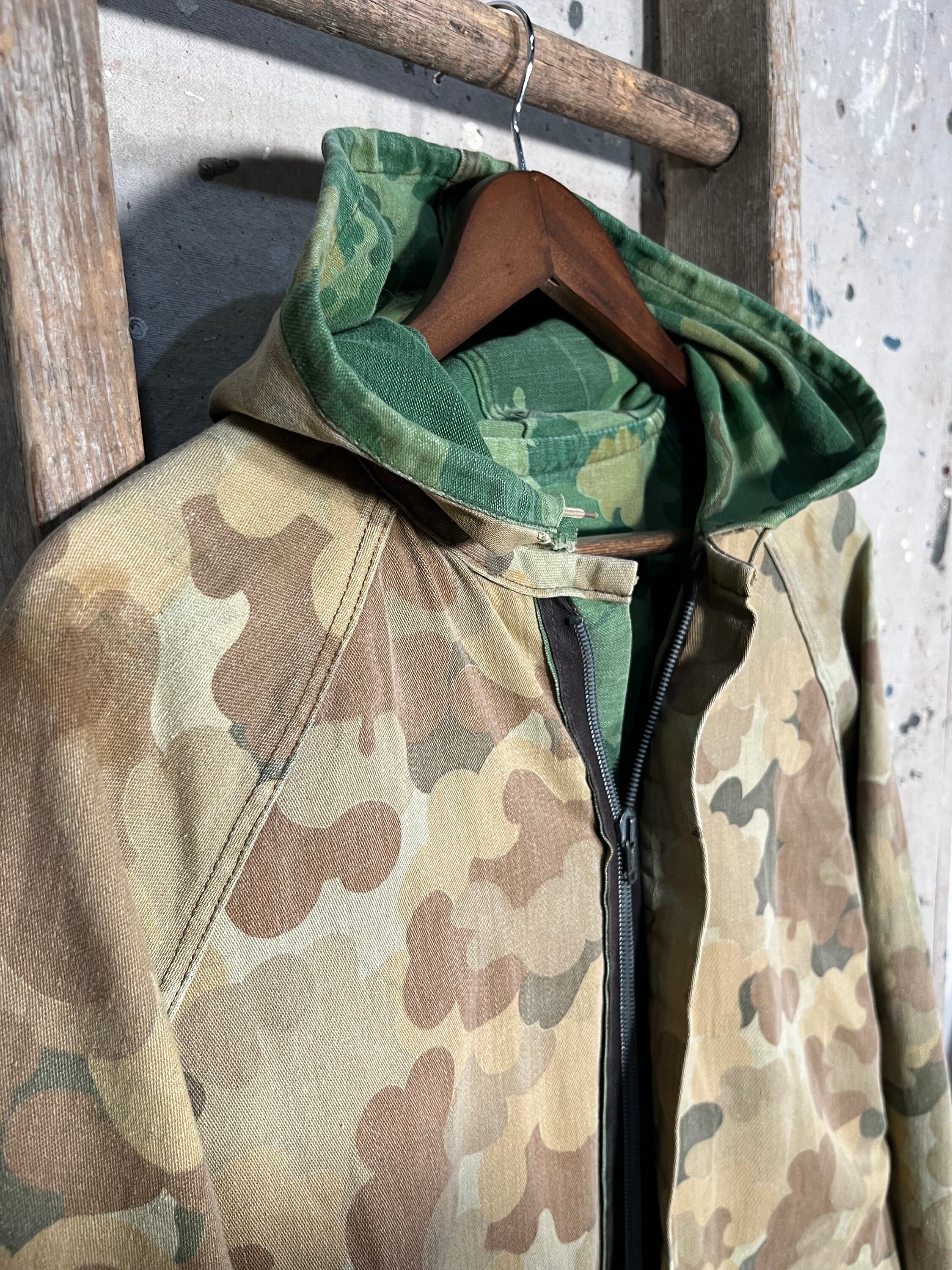 1960s Kamo Leaf Camouflage Jacket Reversible - Etsy