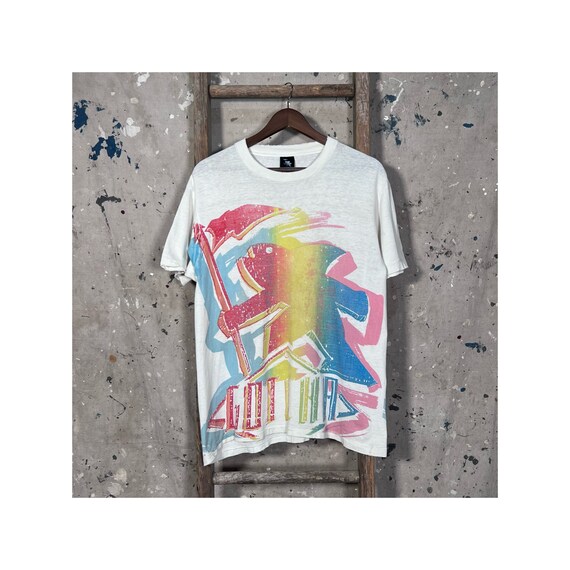 Distressed 80s Gotcha AOP Surf T-shirt - Etsy