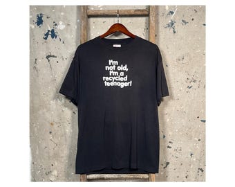Recycled Teenager '80s T-shirt Funny