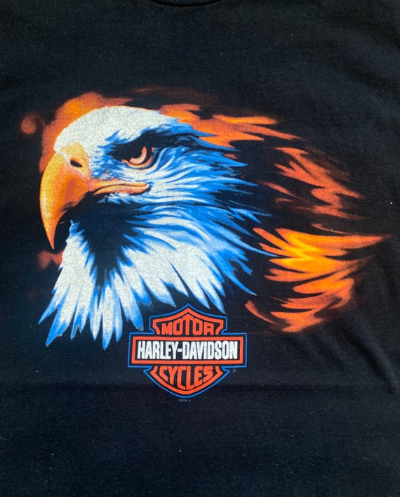 Harley Davidson T-shirt double sided - image 2