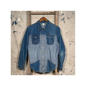 1970s Wrangler Denim Shirt Jacket 2 tone