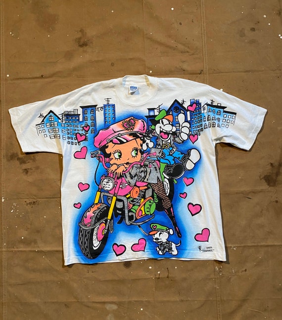 90s Betty Boop T-shirt Freeze All Over Print - Etsy