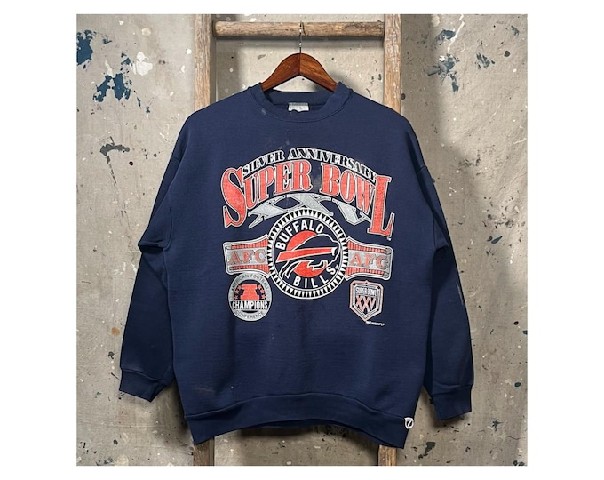 90s Buffalo Bills Sweatshirt Super Bowl XXV