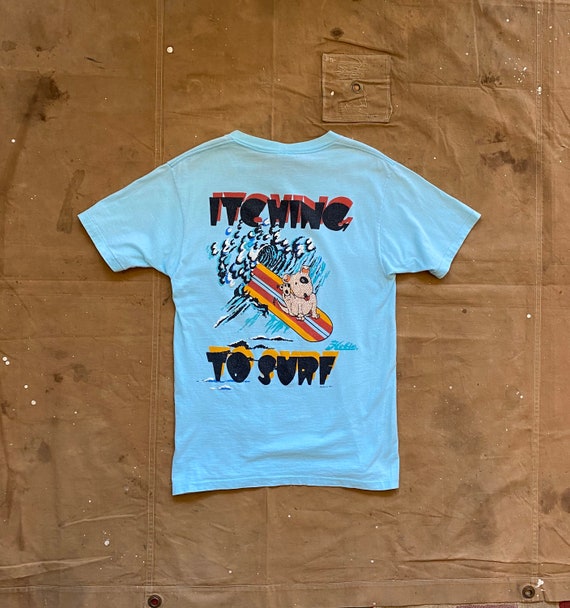 O*D様 80s USA製 HOBIE XL OLD SKATE SURF ホビ 80s Hobie Surf T-shirt Itching to Surf - Etsy