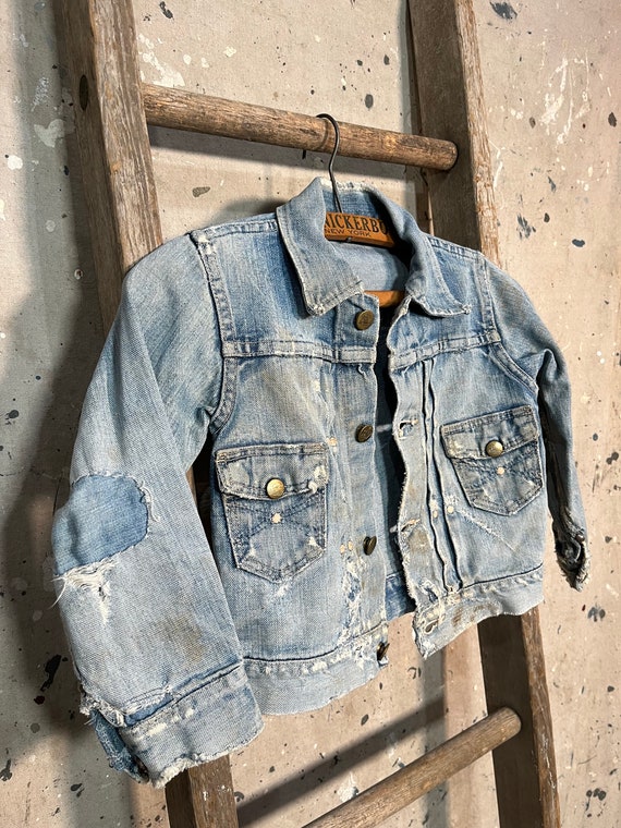 Buckle Back '50s Kids Denim Jacket Type 2 - image 4