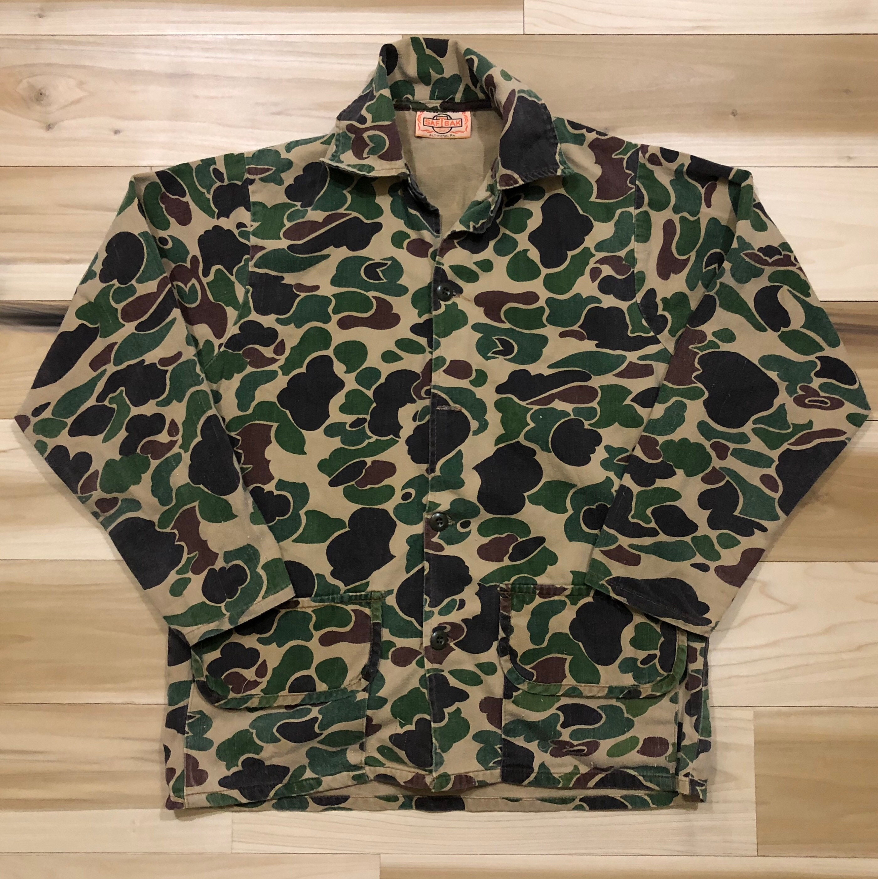 Saftback Vintage Duck Camo Jacket, Size Small