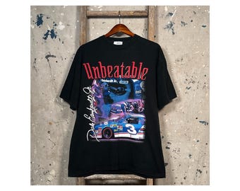 Unbeatable '90s Dale Earnhardt T-shirt Double Sided