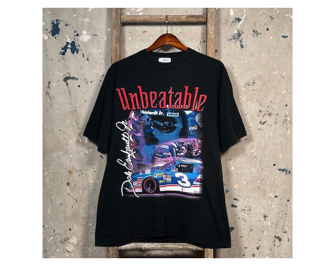 Unbeatable '90s Dale Earnhardt T-shirt Double Sided
