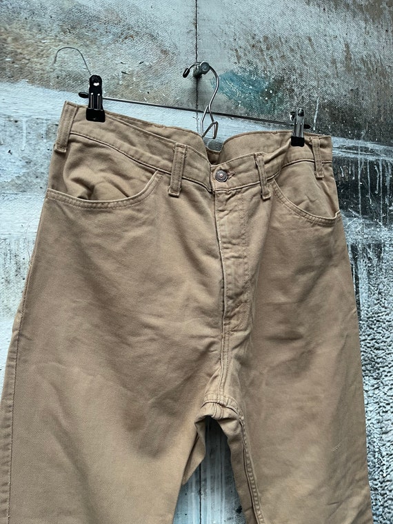 1970s Levi's Khaki Jeans 34 Waist - image 6