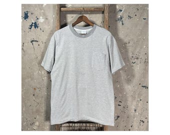 1990s Stripe Pocket Tee