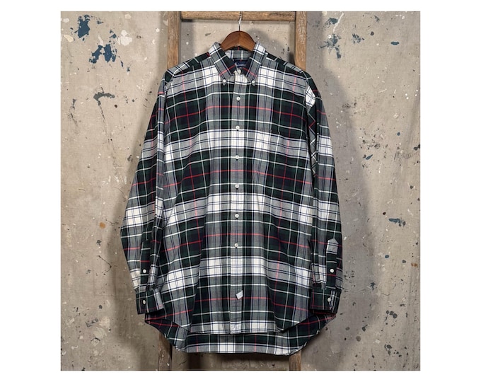 1990s Ralph Lauren Plaid 'Big Oxford' Shirt