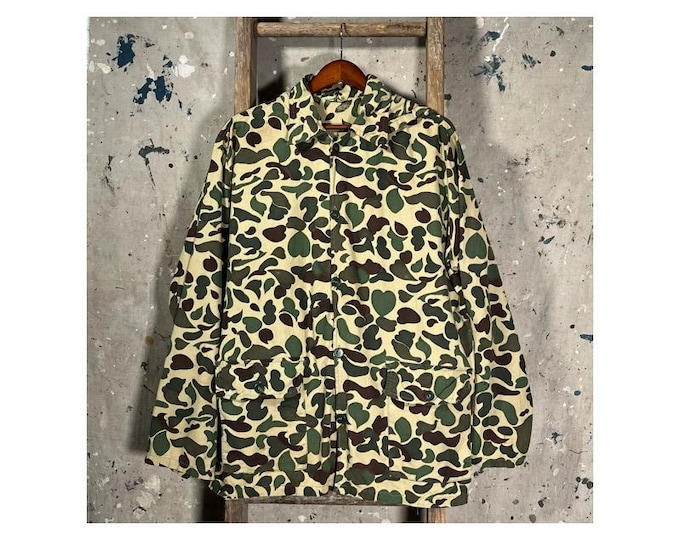 1970s Duck Camo Hooded Lightweight Shirt