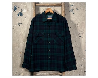 1950s Pendleton Board Shirt Loop Collar