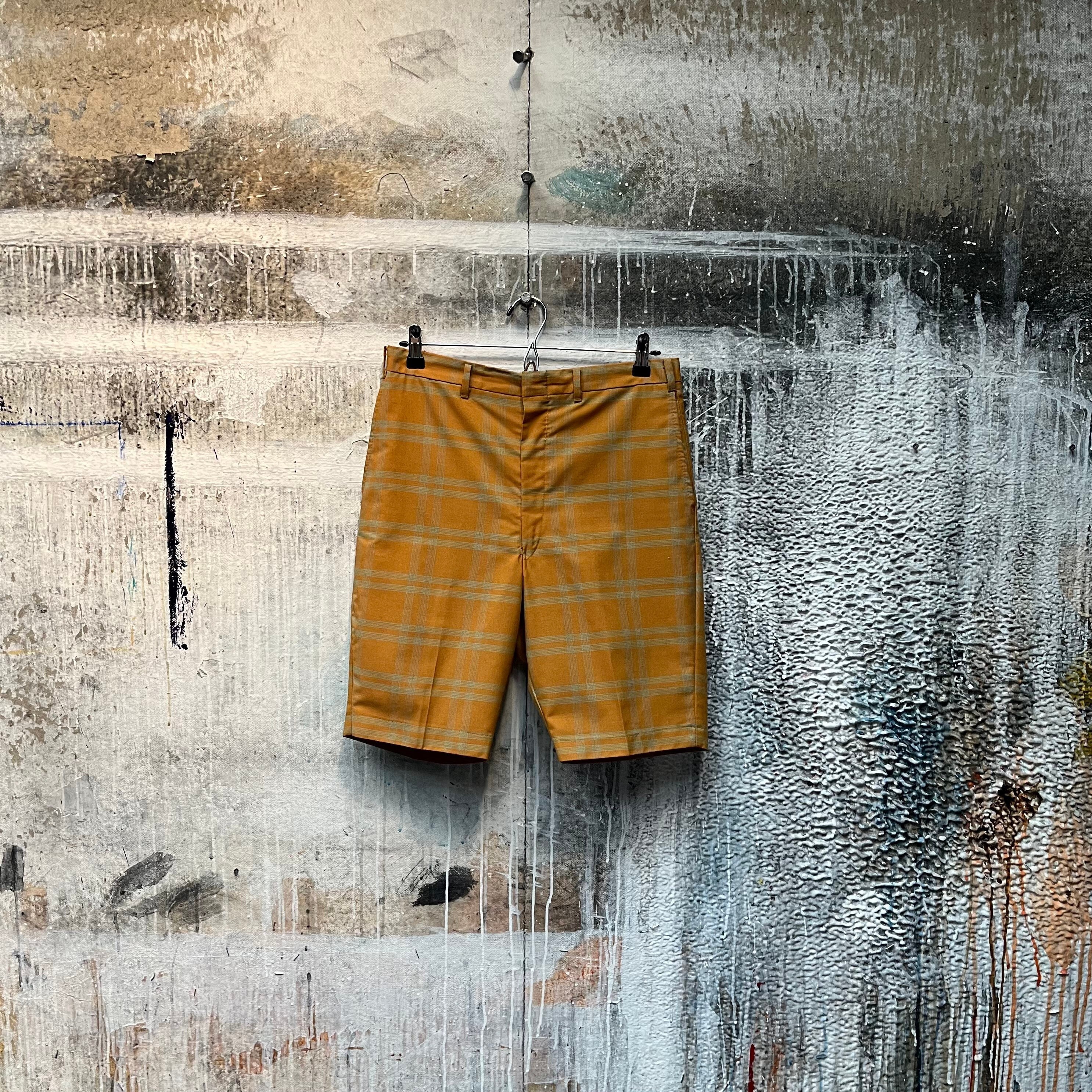 Mens yellow plaid best sale shorts