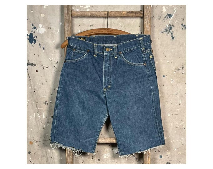 1950s LEE Rider Denim Shorts Cut Off Union Made