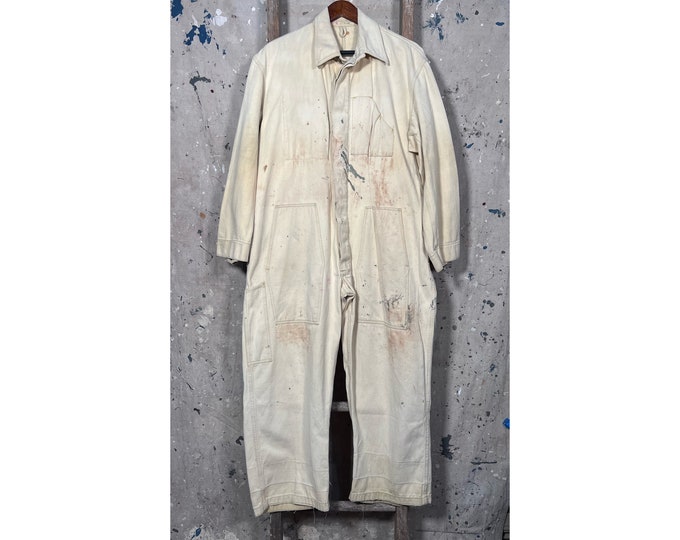 1940's Denim Weave Coveralls double knee