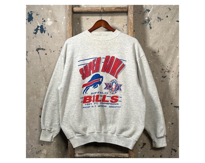 Super Bowl '90s Buffalo Bills Crewneck Sweatshirt