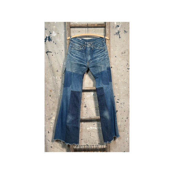 Patchwork 1960s / 70s Bell Bottom Jeans Edwin - Etsy 