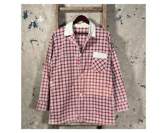 1950s Plaid Pajama top