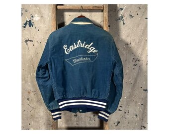 Eastridge 1970s Corduroy Varsity Jacket Embroidered